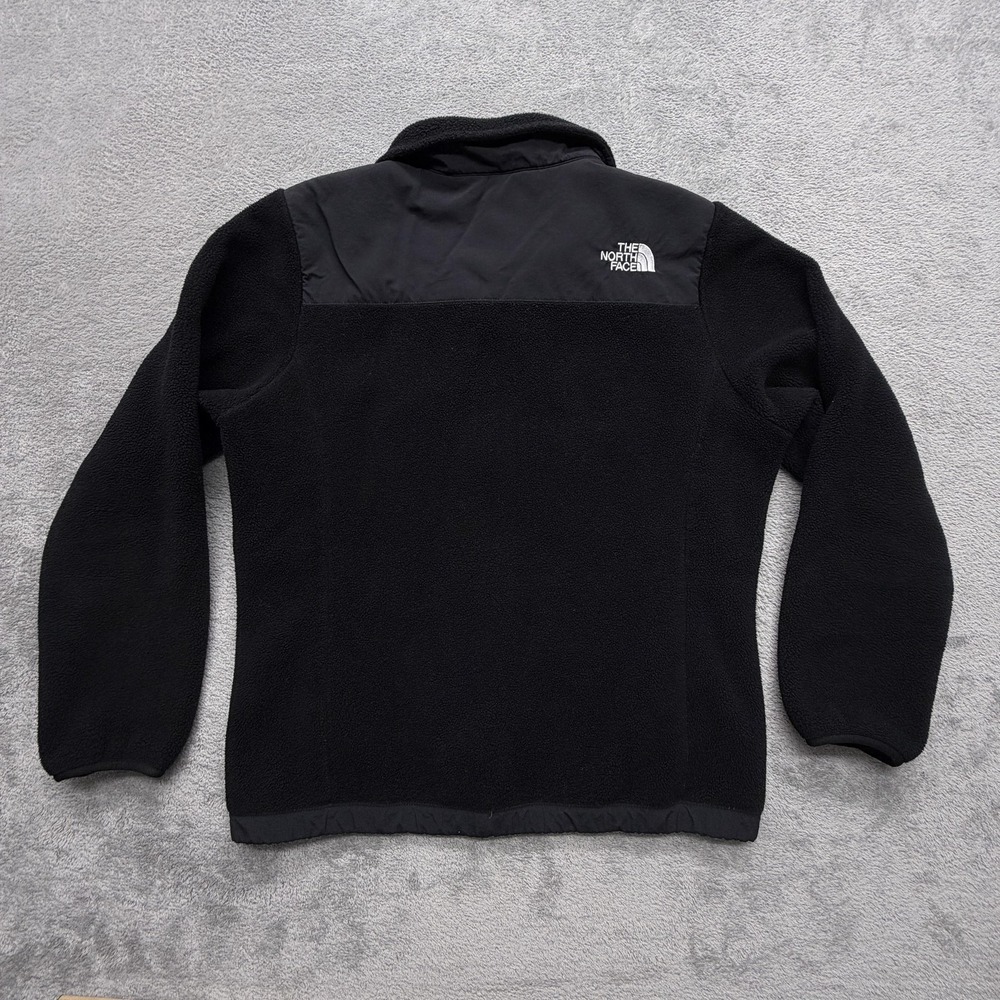The North Face Jacket Youth Large Black Fleece Zip Pockets Casual Hiking‎ Logo - Picture 9 of 9